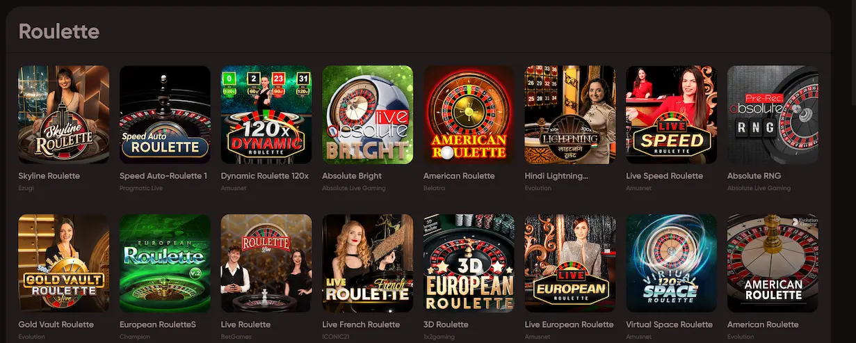 Live-Roulette-Tisch im Ludios Casino